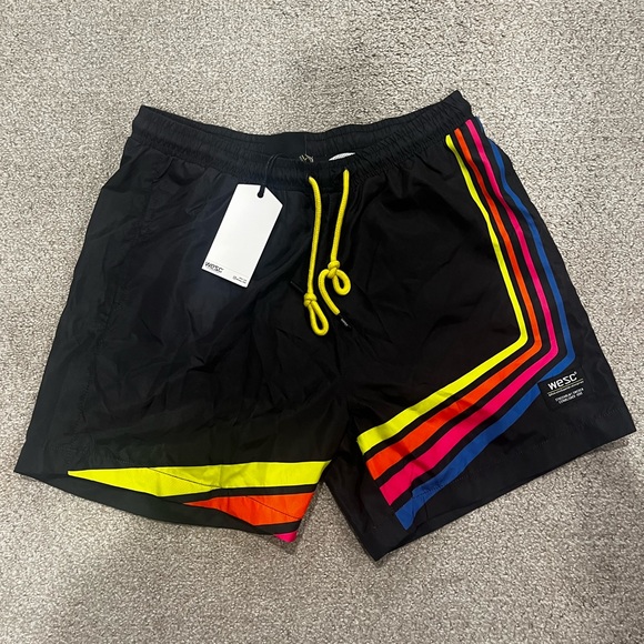 Wesc Other - WESC Swim Shorts with Rainbow Stripes